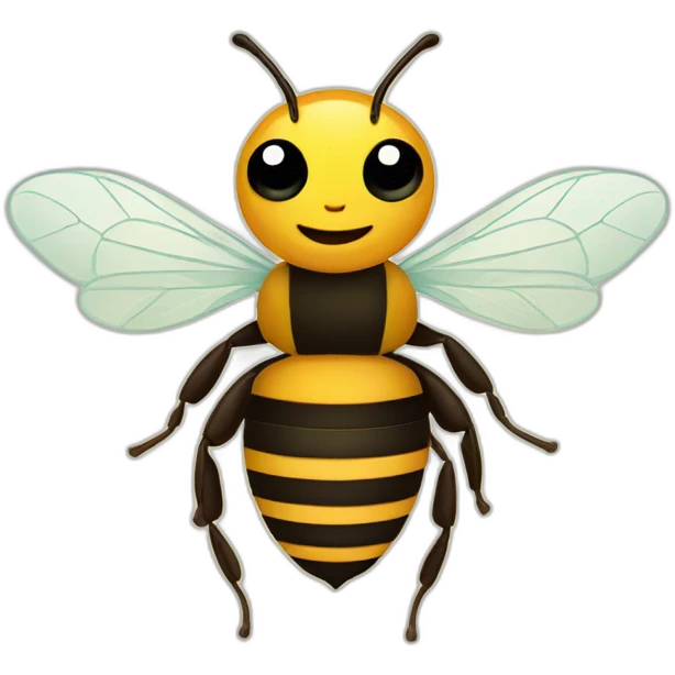 Bee with a honey comb emoji