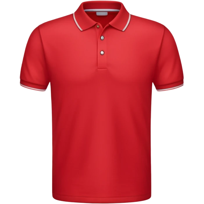 red polo clean no logos emoji