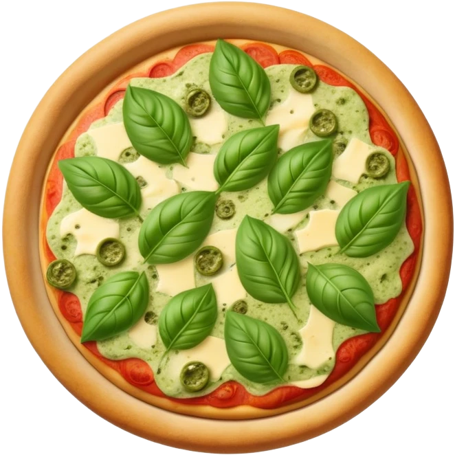 Pesto pizza  emoji