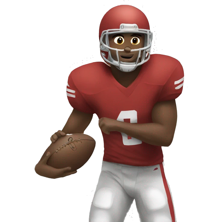 Shane playing football  emoji