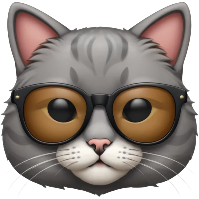 Cat wearing sunglasses emoji