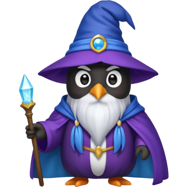 Penguin Wizard emoji