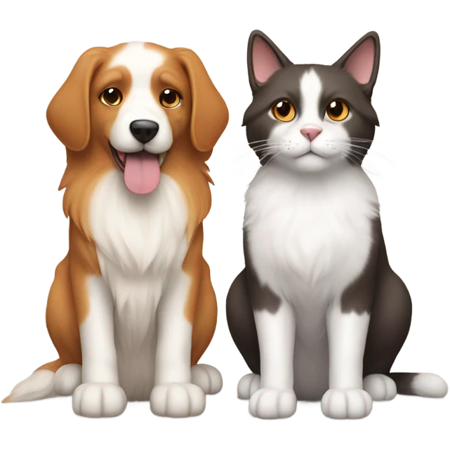 cat with dog emoji