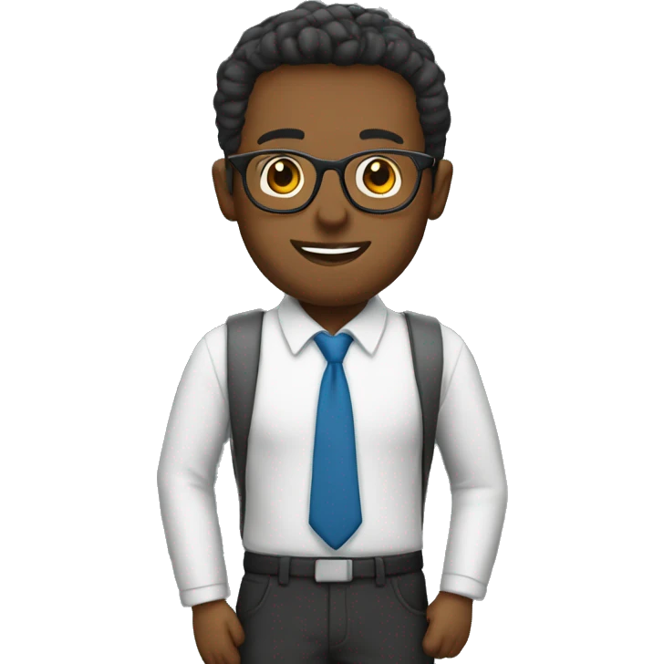 teacher with glasses emoji