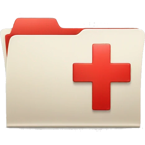 folder with red plus sign emoji