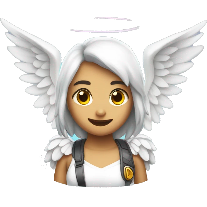 a angel, gamer, with a cutie sign emoji