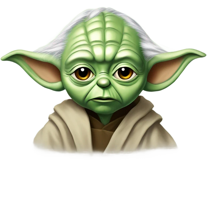 Master Yoda draws on a graphics tablet emoji