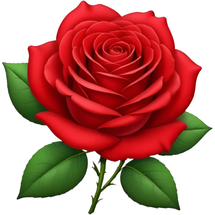 Red rose emoji