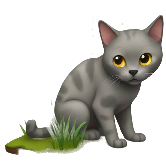 Bog with cat emoji