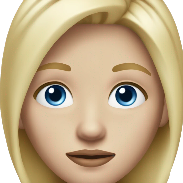 realistic blond teenager with blue eyes and a scar under one eyes emoji