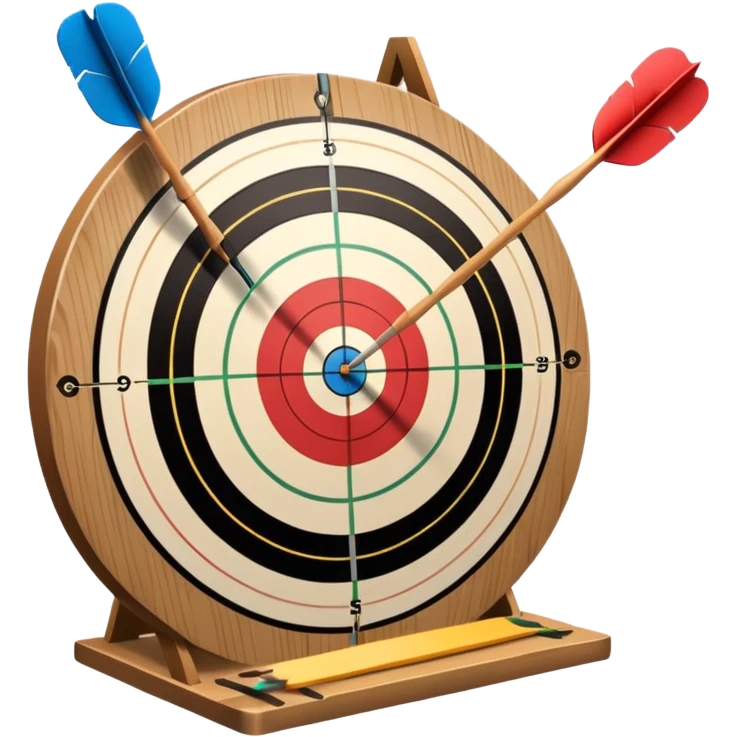 Archery board with arrows emoji