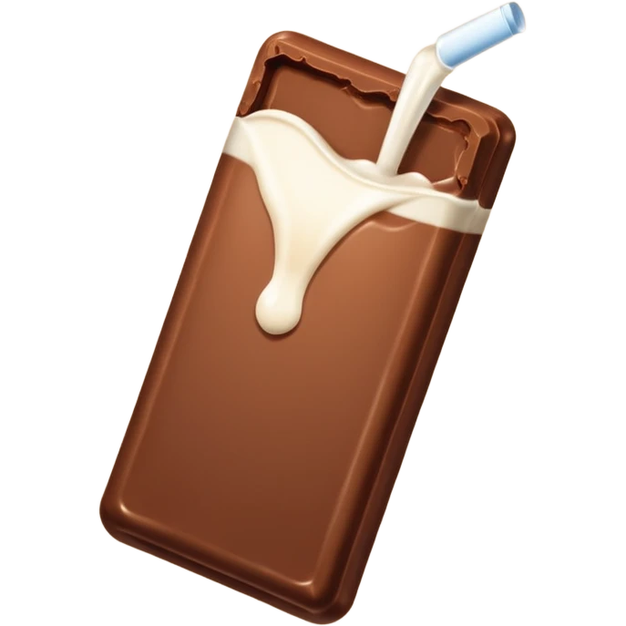 chocolate color blanco emoji
