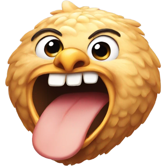 Chicken breast with teeth emoji