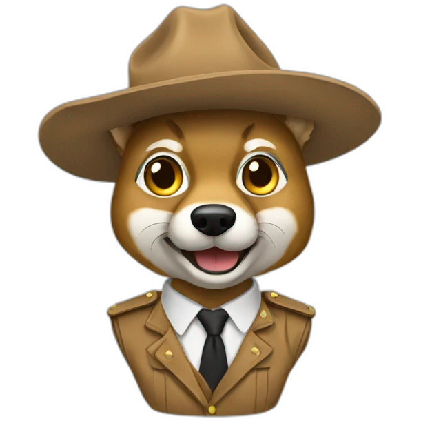 Coyote estudiante emoji