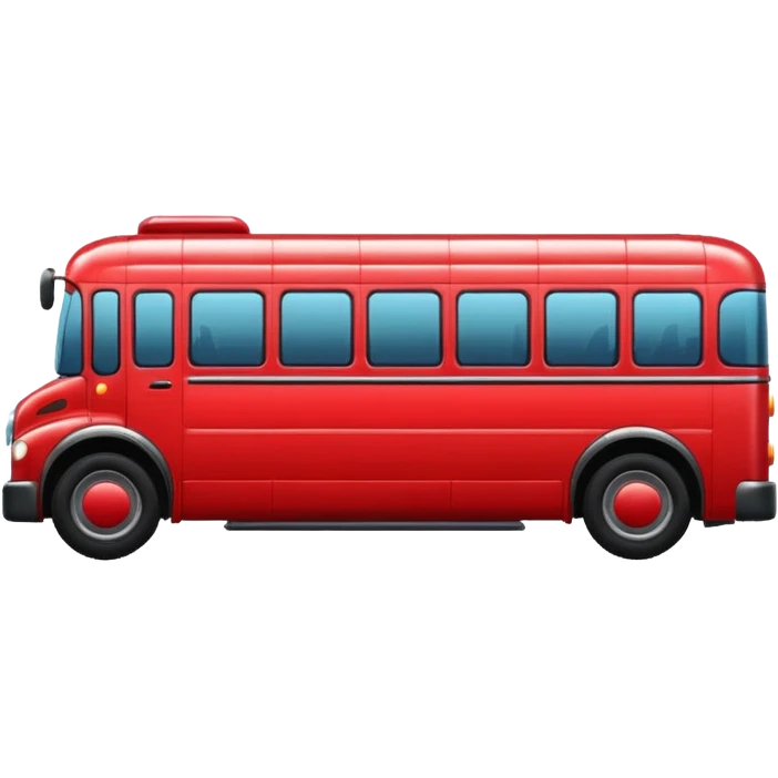 Red bus emoji