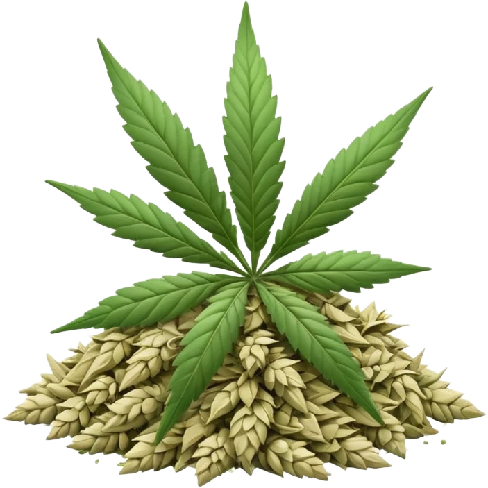 white color marijuana emoji