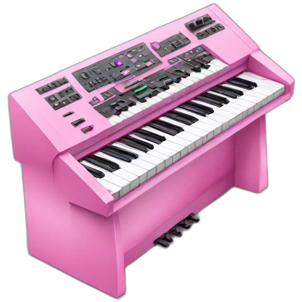 pink synthesizer  emoji