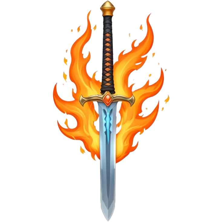sword and flames emoji