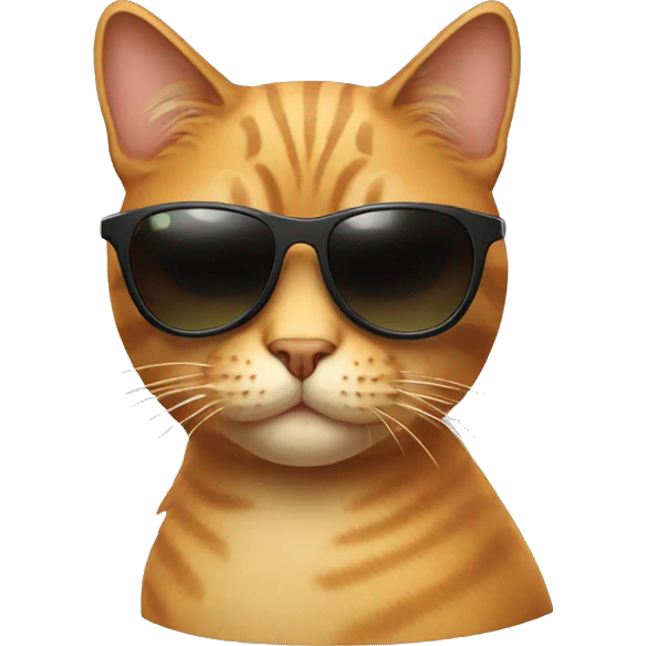 Cat with sunglasses emoji