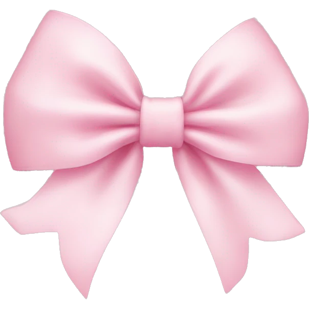 Baby pink bow emoji