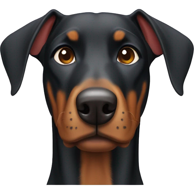 Doberman pincher emoji