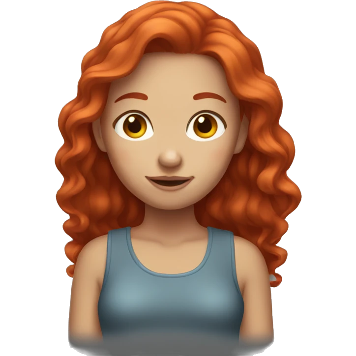 Red hair girl emoji