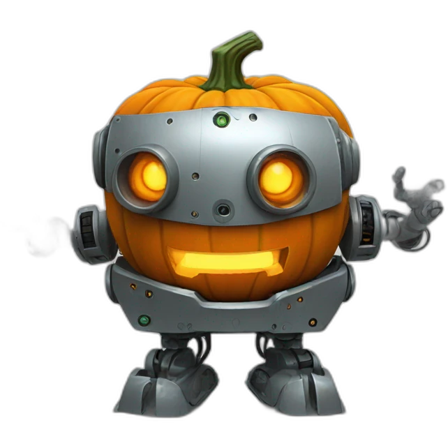 robot pumkin emoji