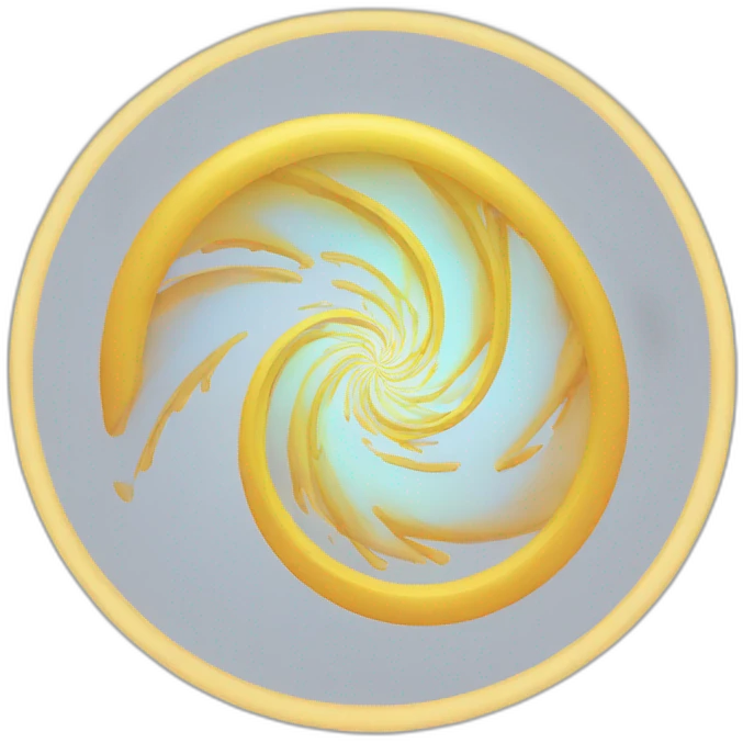 Multiple-spirale translucide et irisée. emoji