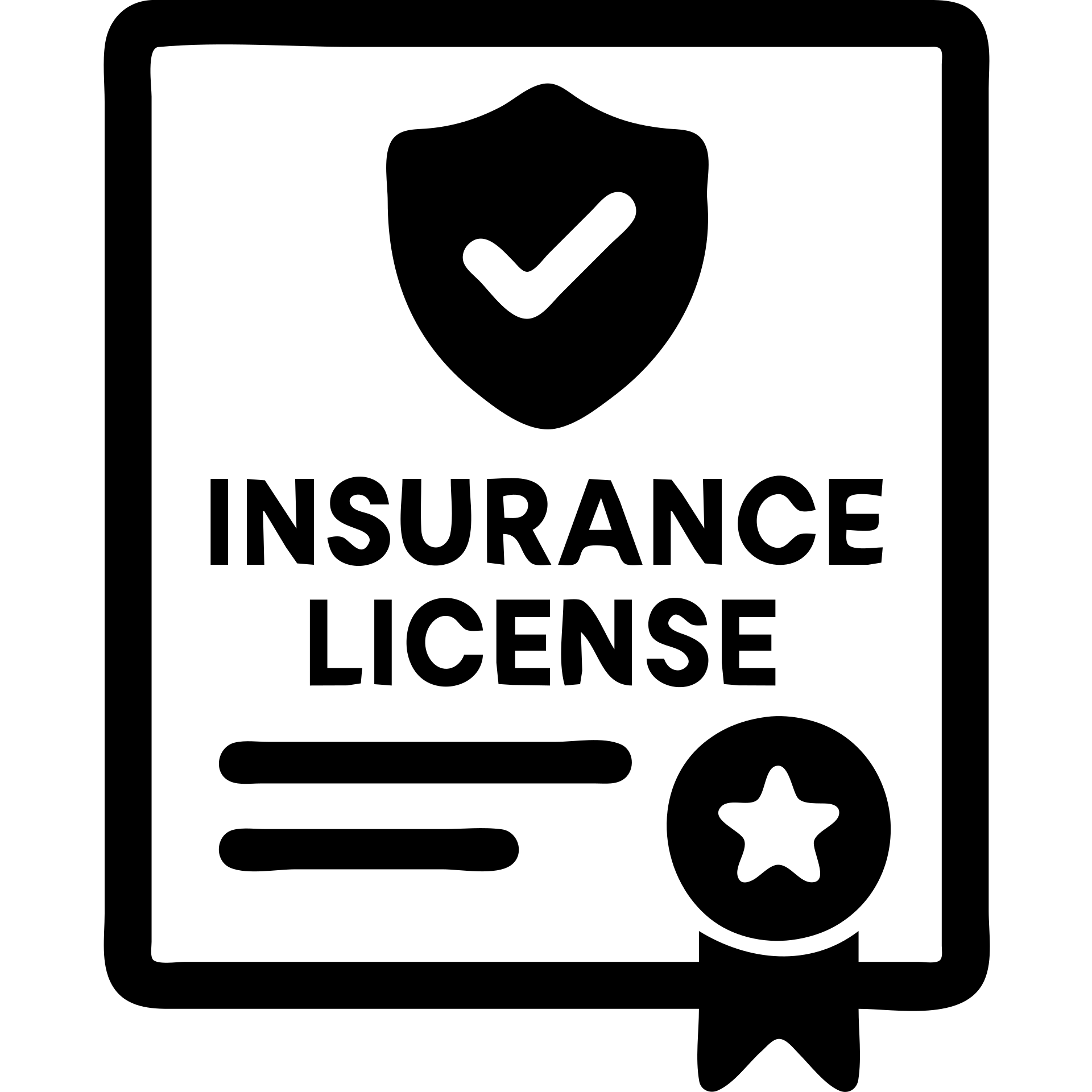 insurance license certificate emoji