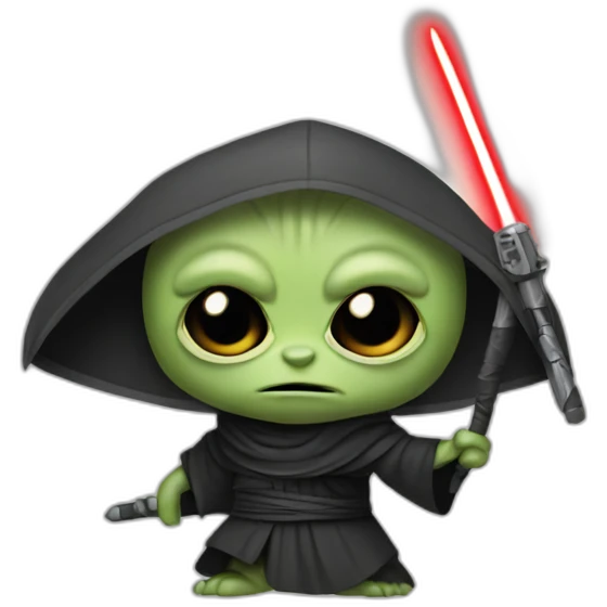 Grogu as a Sith emoji