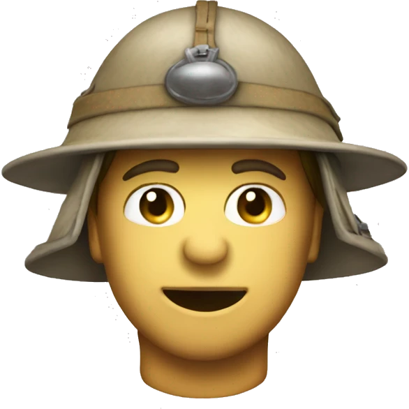 Pith helmet emoji