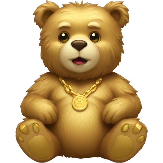bear with gold emoji