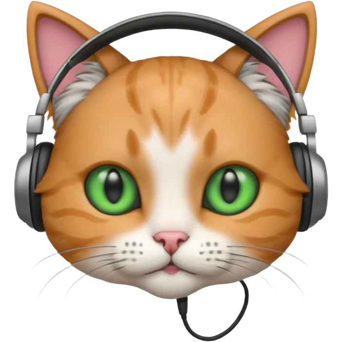 Kulaklıklı kedi emoji