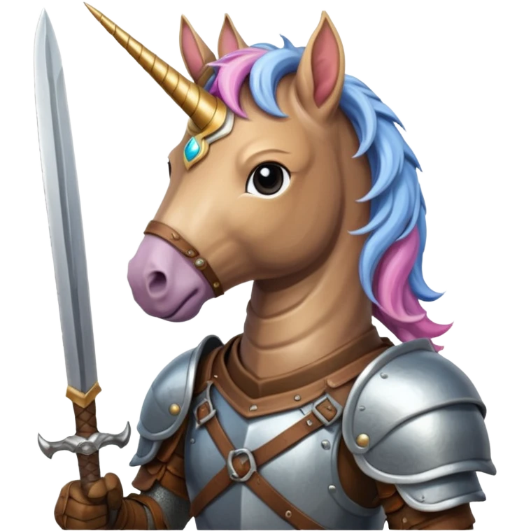 a unicorn hunter emoji