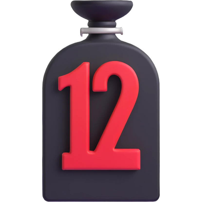 prohibition sign with number 12 inside, no one under 12 allowed symbol emoji