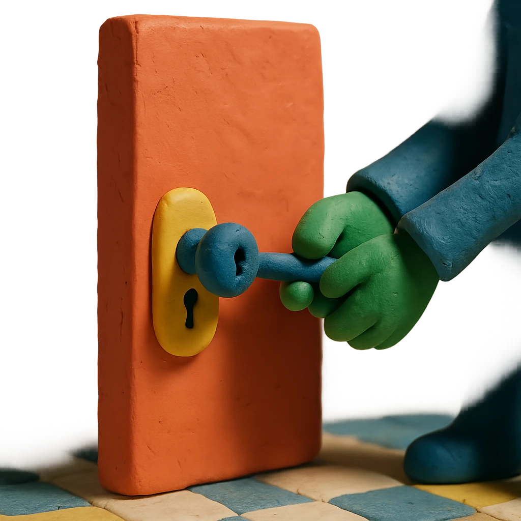 door being unlocked emoji