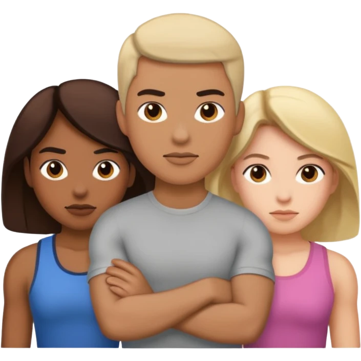strong team of 3 emoji
