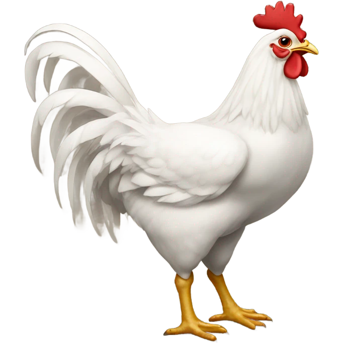 Majestic Christmas chicken emoji