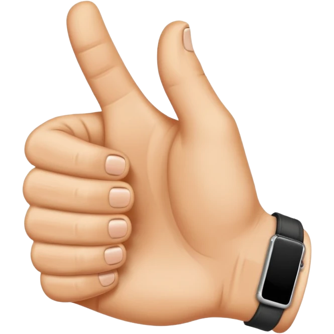 Thumbs up tattooed emoji