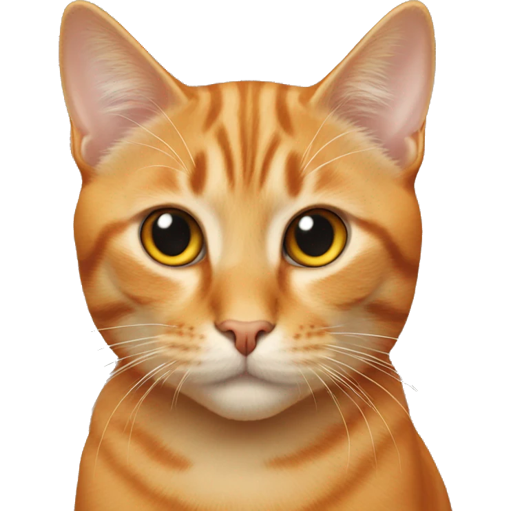 Cat orange  emoji