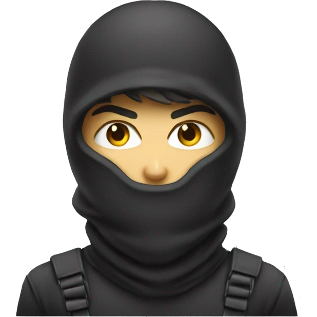 Angry balaclava boy emoji