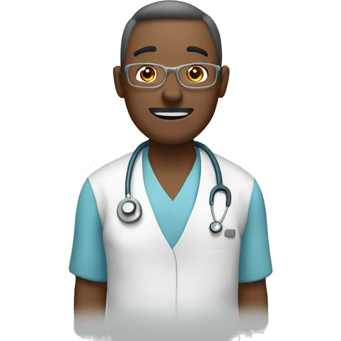 Patient in hospital emoji