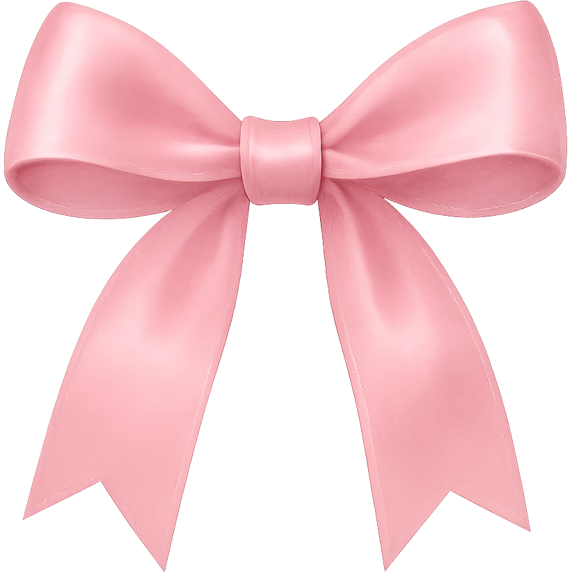 pink bow emoji