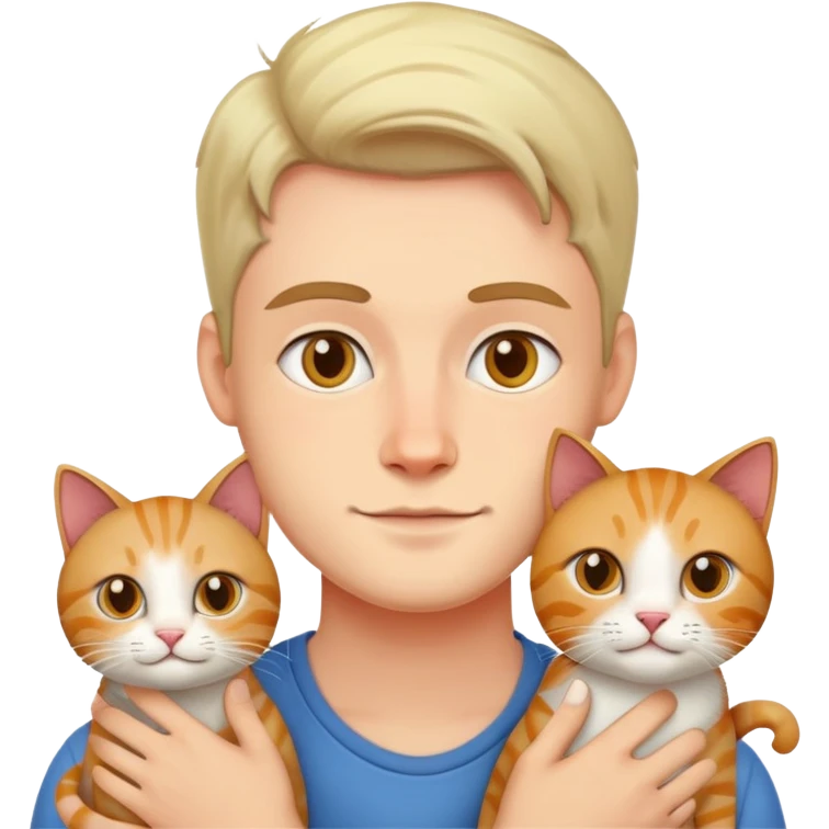 Мущинами с кошкой  emoji