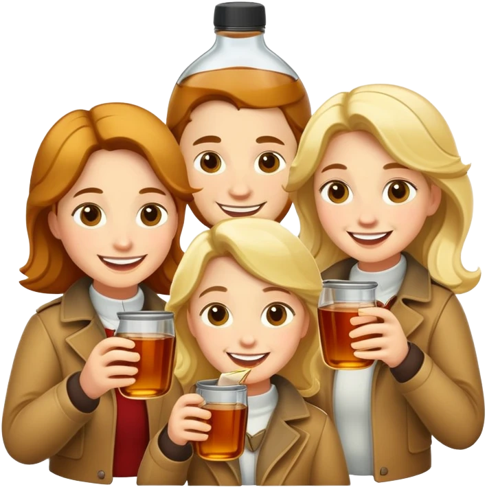 canadians guzzling maple syrup emoji