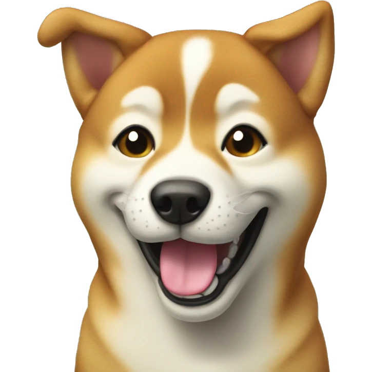 siba-inu dog smiling  emoji
