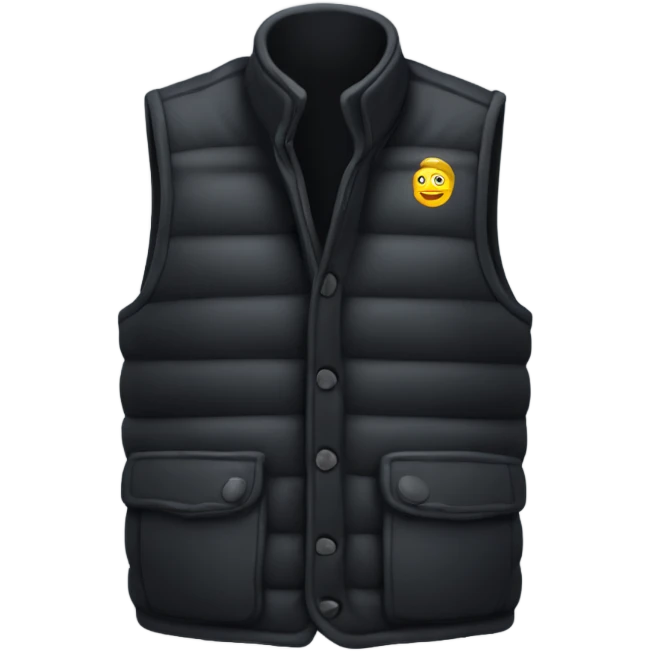 Black gilet  emoji