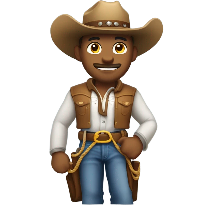 Shirtless cowboy emoji
