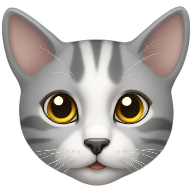 gato gris y siames emoji