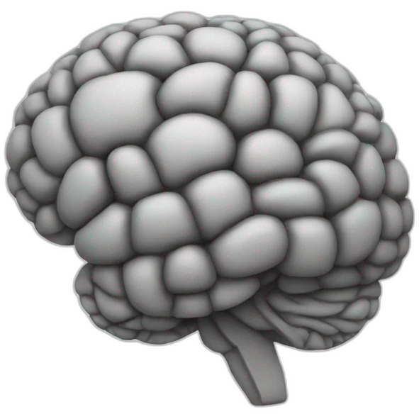 a brain emoji
